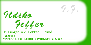 ildiko feffer business card